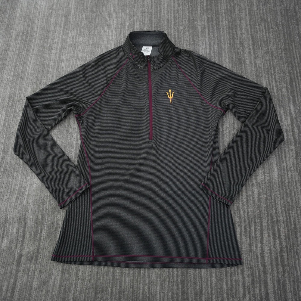 Arizona State Sun Devils Quarter Zip Women Under Armour New Tag Heat‎ Gear Large